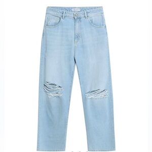Classic Light Blue Men's Distressed Jeans